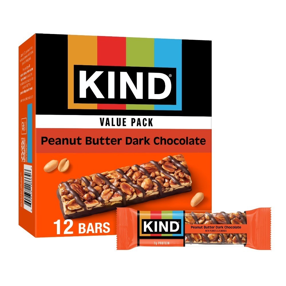 Gluten Free Peanut Butter Dark Chocolate Snack Bars 12 Count Value Pack 1.4 oz