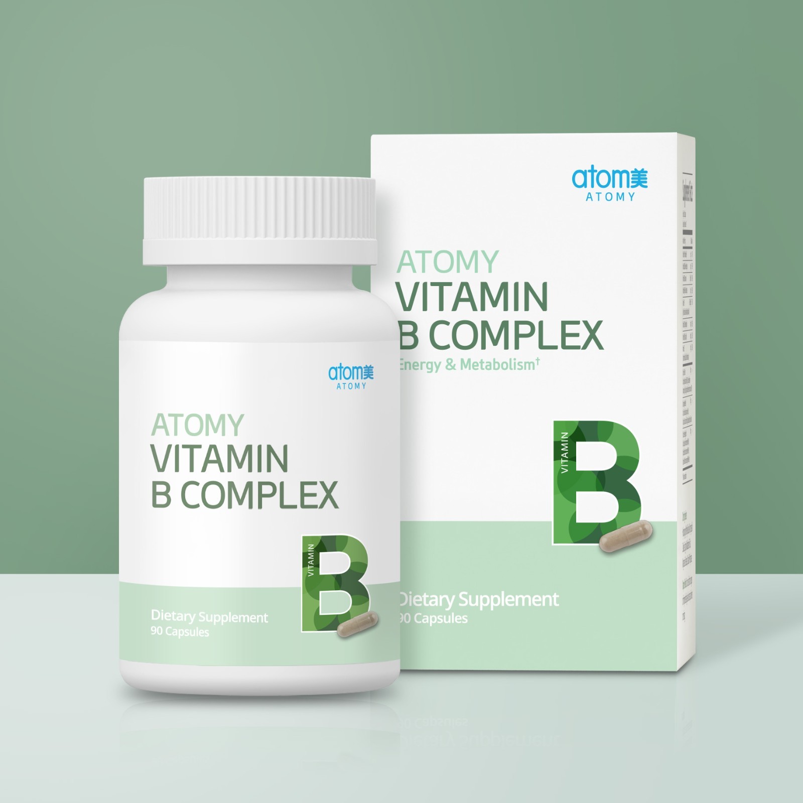 Atomy Vitamin B Complex Energy Metabolism Boost Gluten Free Non GMO 90 caps NEW