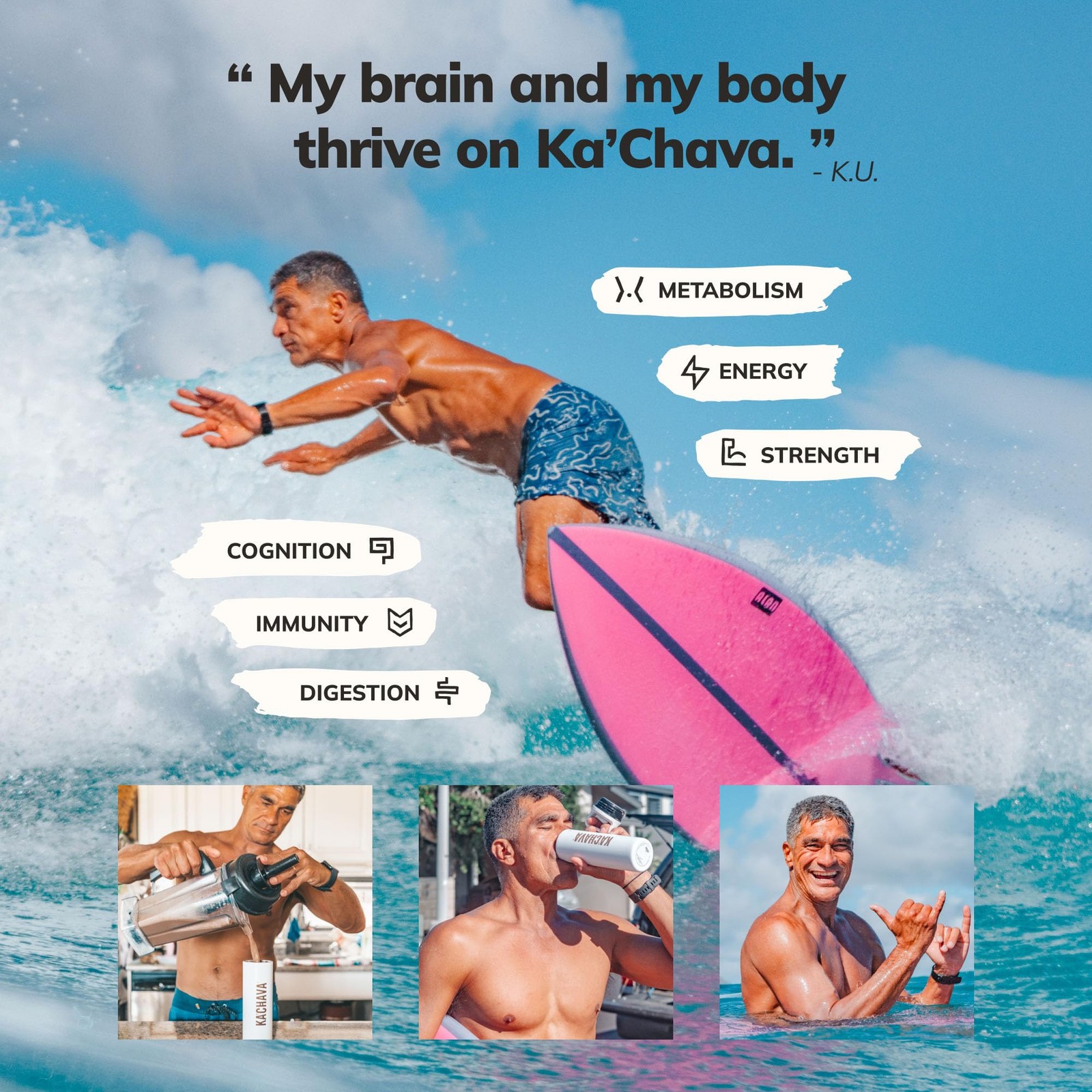Ka’Chava Whole Body Meal Shake Chai 2 lb – Vegan Protein Powder with 85+ Supe…