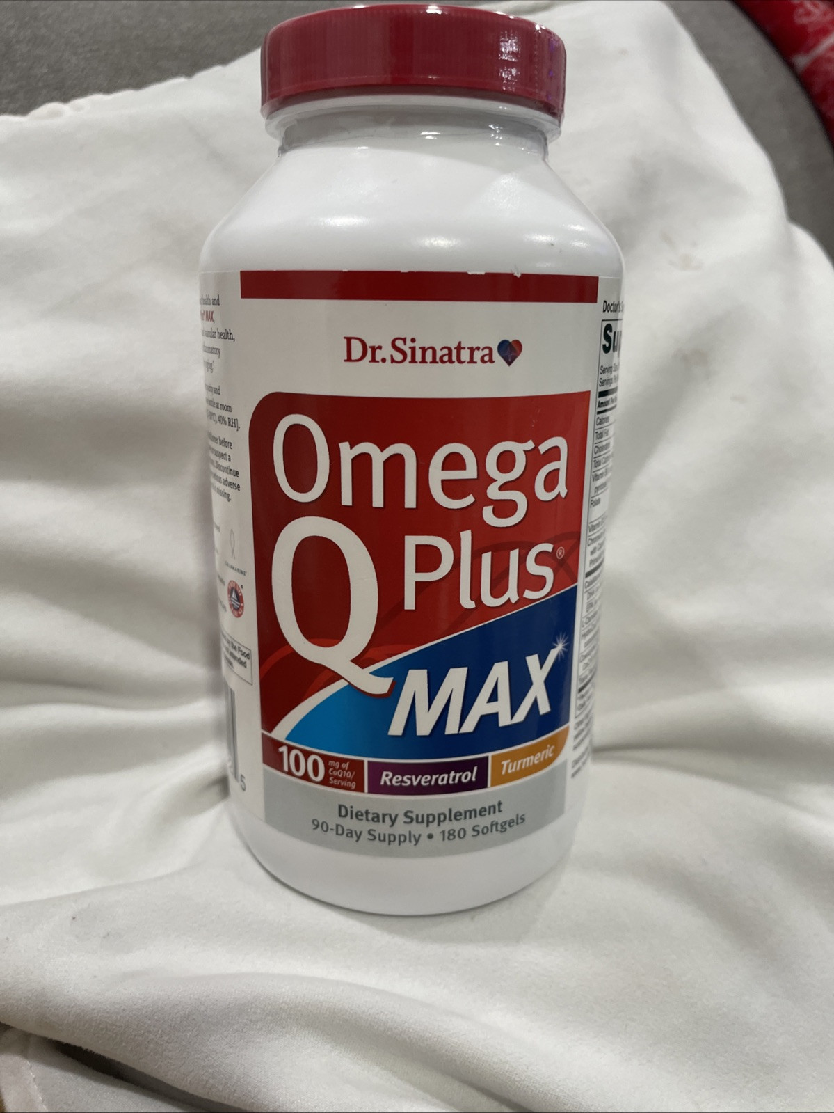 Dr. Sinatra Omega Q Plus MAX – Heart Health 100mg of CoQ10 Turmeric 180 softgel@
