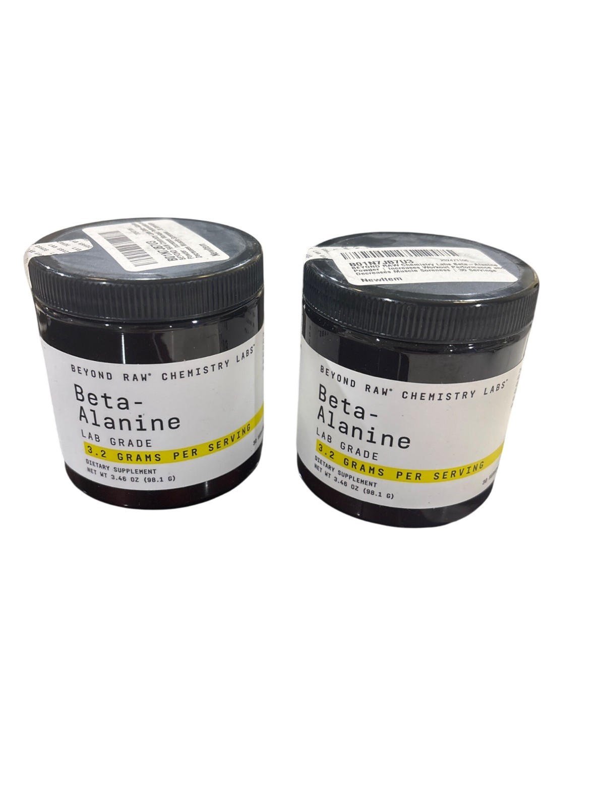 Beyond Raw Beta-Alanine Lab Grade Supplement 3.4 Oz Each (2 Pack) 06/26