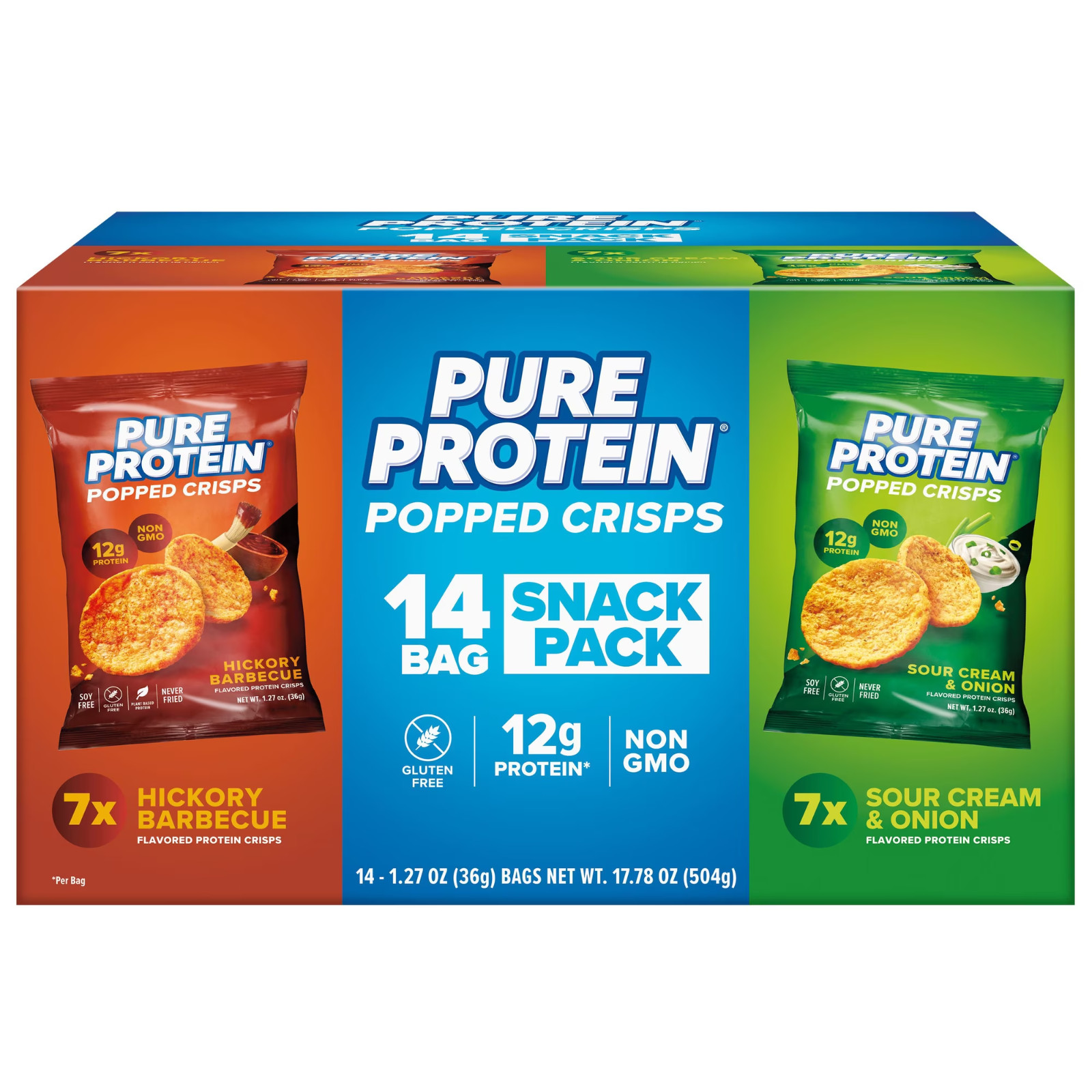 Pure Protein Popped Crisp Variety Pack, 14 ct. FREE SHIPPING!!!