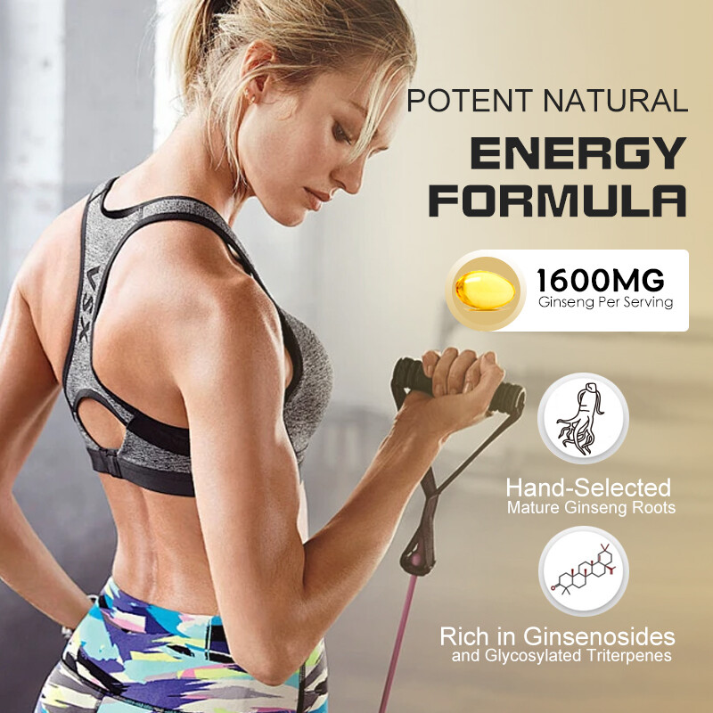 Korean Red Panax Ginseng – 240 Capsules Extra High Strength NON-GMO Ginsenoside