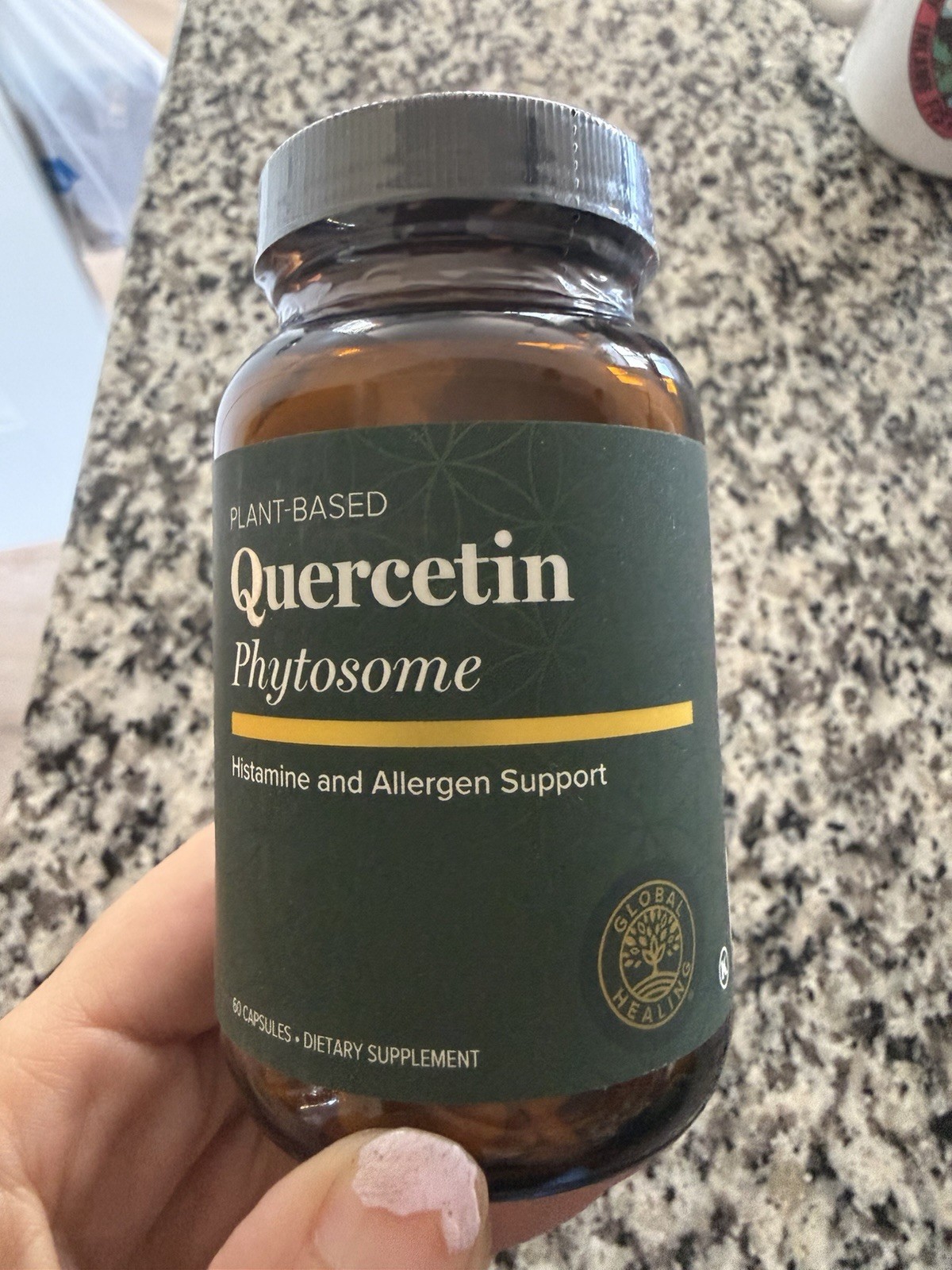 Global Healing Quercetin Supplement Plant-Based, 60-Count