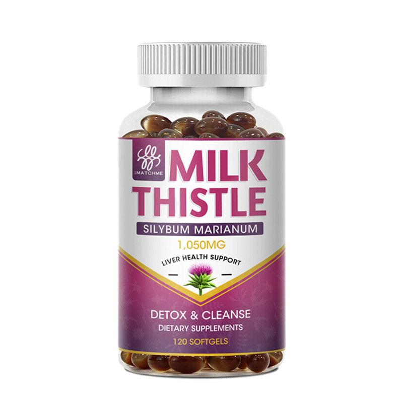 Milk Thistle 10:1 Extract 1000mg (Silymarin) Concentrated Extract 120 Softgels
