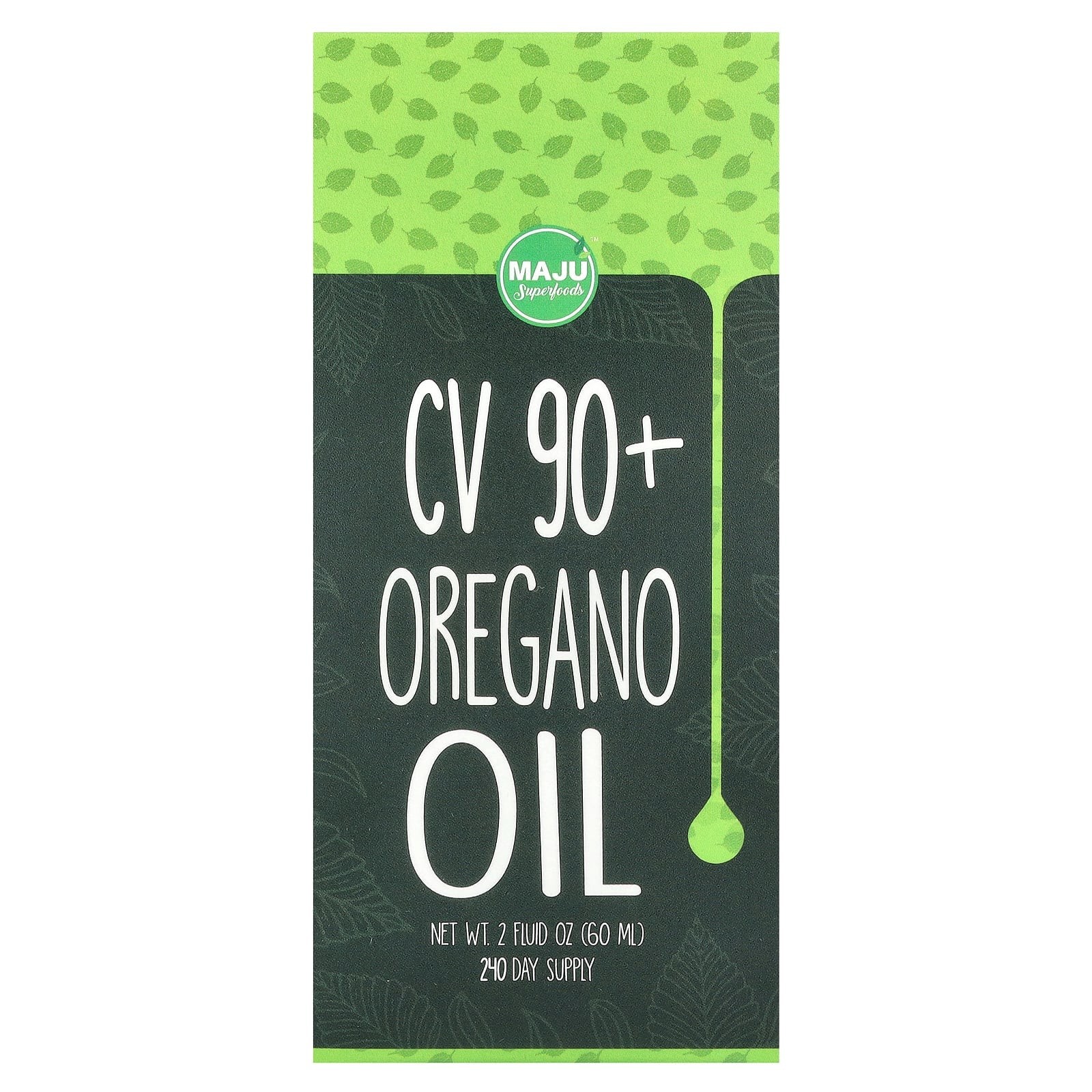 2 X Maju Superfoods, CV 90+ Oregano Oil, 2 fl oz (60 ml)