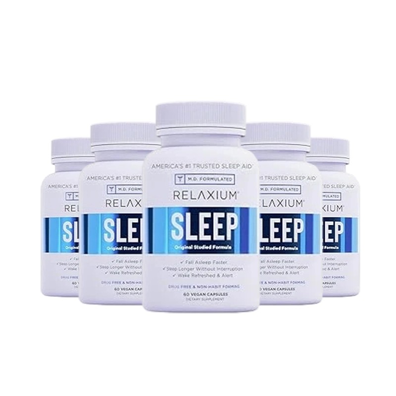 Relaxium Sleep 60 Capsules – Sleep support to aid your body fall asleep faster