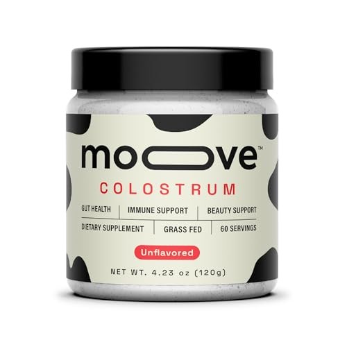 MOOVE Bovine Colostrum Powder Grass Fed Dutch Cow Immune Gut Support 60 servings
