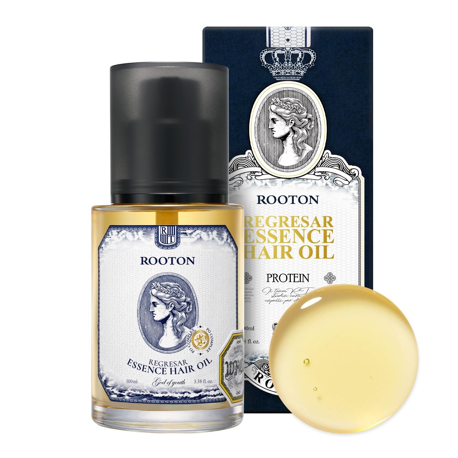 Regresar Essence Hair Oil, Lightweight Plant-Based Formula for Nourishment & …