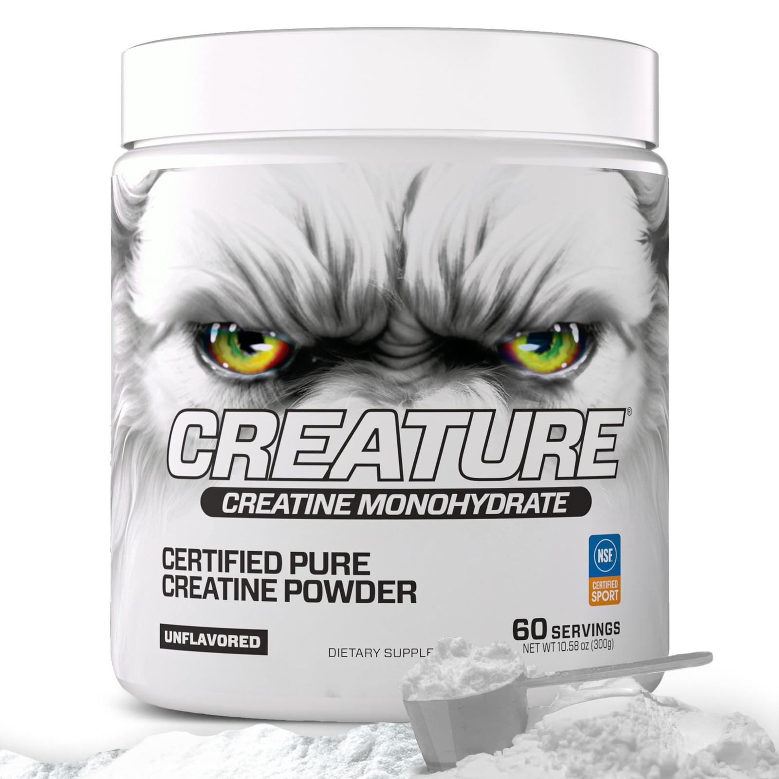 CREATURE® Creatine Monohydrate – NSF Certified for 10.58 Ounce (Pack of 1)