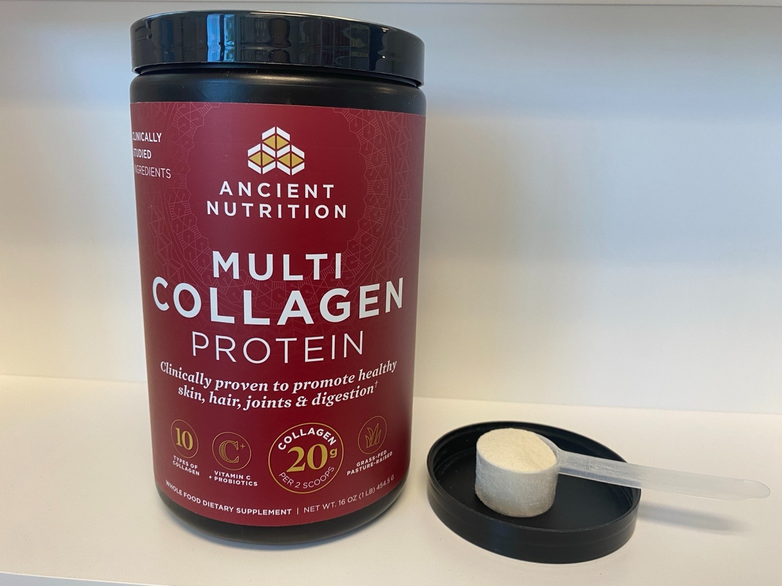 Ancient Nutrition Multi Collagen Protein Powder 16oz Skin, Hair & Joint Support
