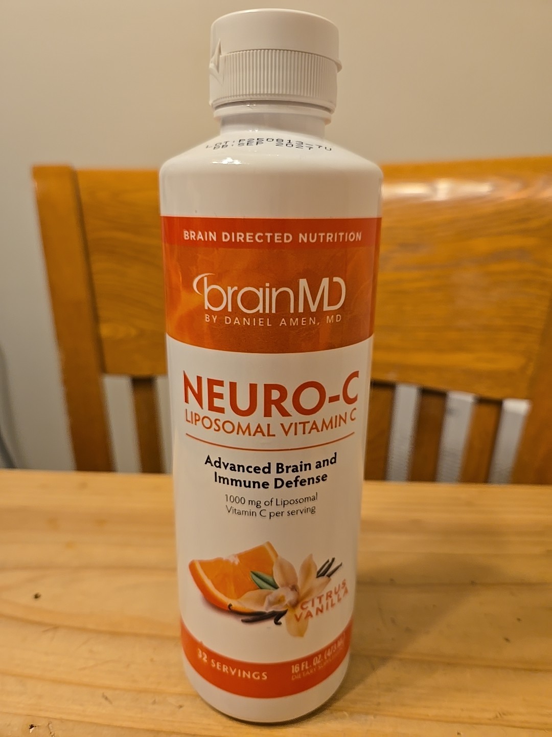 BrainMD – Neuro-C, Citrus Vanilla, 16 fl oz (473 ml) NEW exp 09/2027