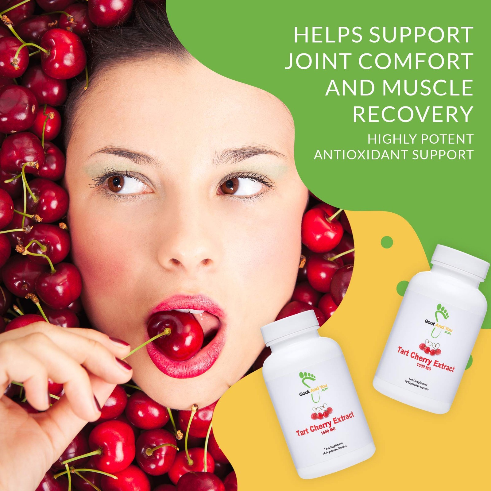 Tart Cherry Extract | 3000 mg Per Serving | 90 Count (Pack of 1)