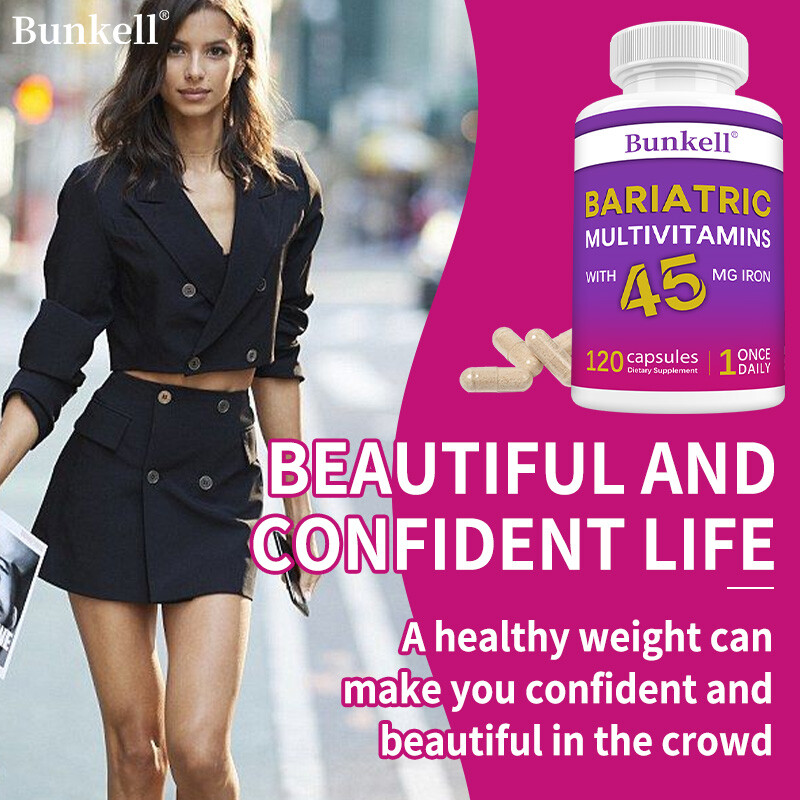 Bariatric Multivitamin Capsule with 45mg Iron for Weight Loss Burn Fat