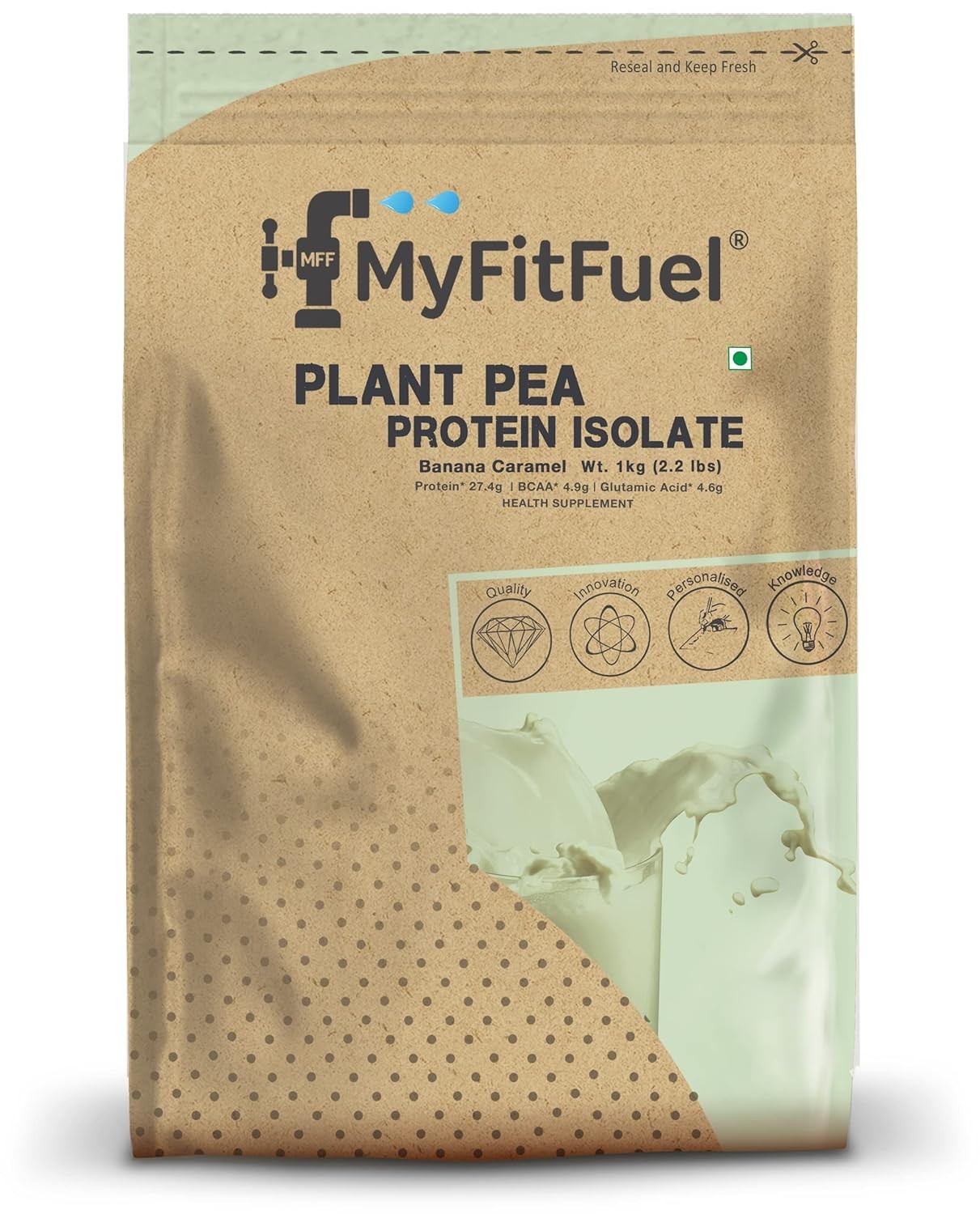 MyFitFuel Plant Pea Protein Isolate Powder Strawberry Burst Flavour 1kg