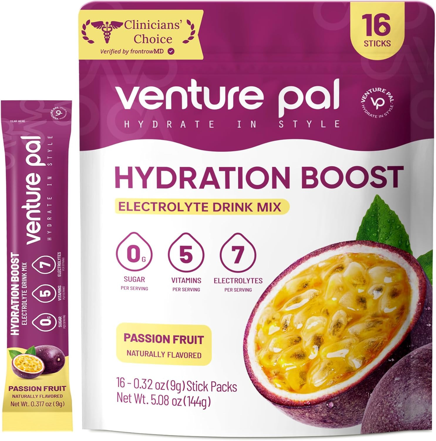 Electrolyte Powder Packets Liquid Daily IV Drink Mix Rapid Hydration 5Vitamins