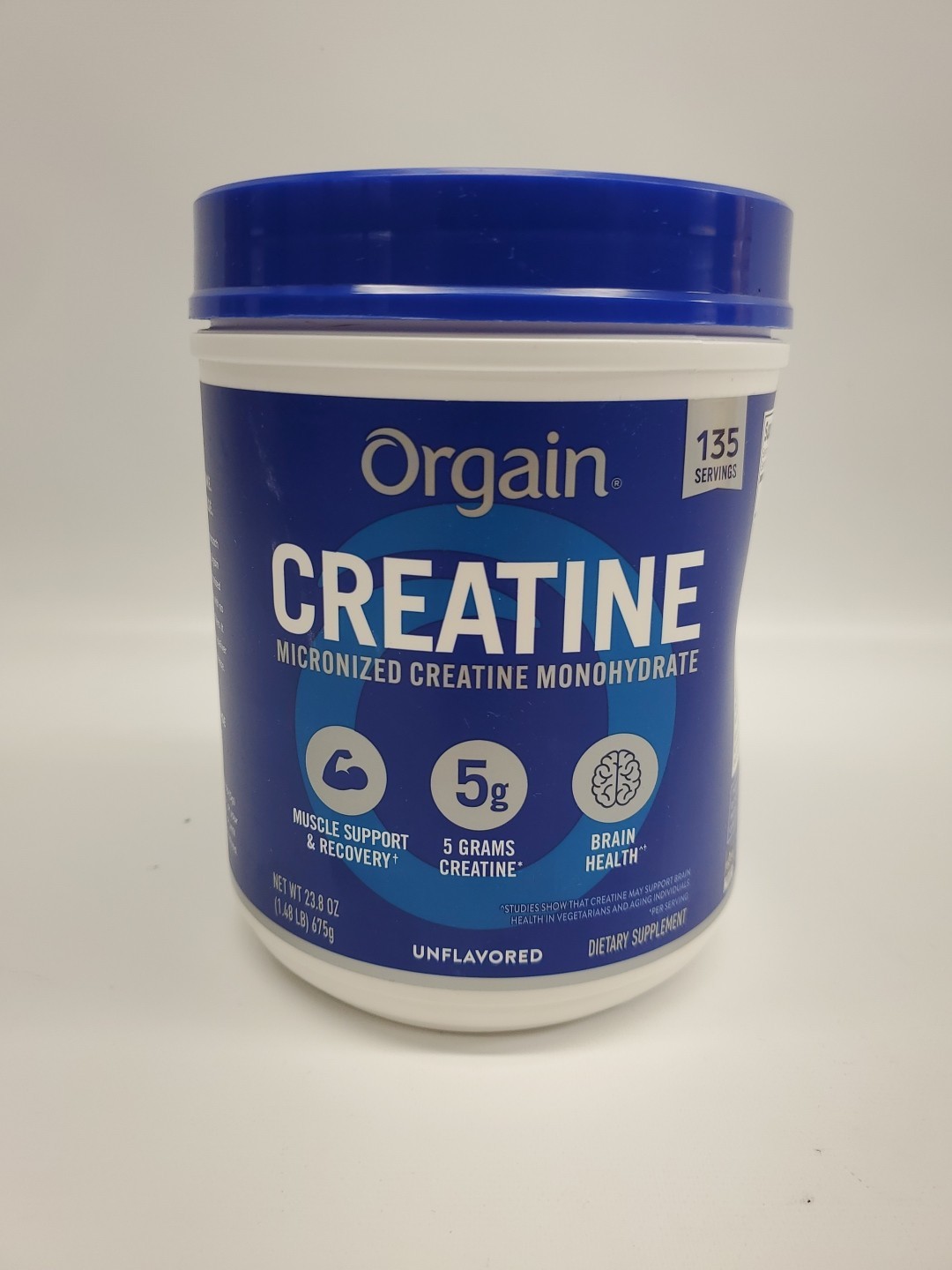 Orgain Creatine Monohydrate Micronized Powder Unflavored, 135 Servings, 23.8 Oz