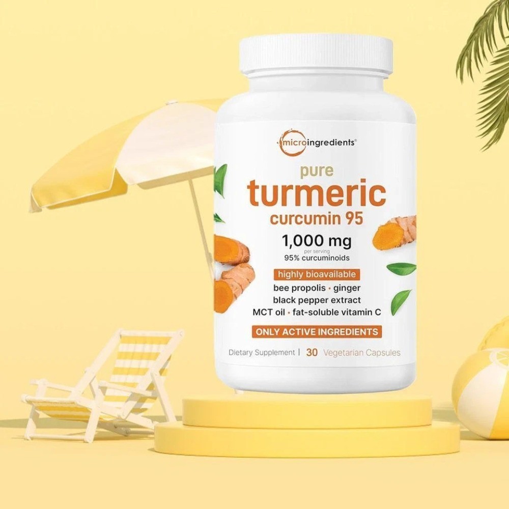 2 BOTTLES–Micro Ingredients Turmeric Curcumin|95% Curcuminoids w/ Black Pepper