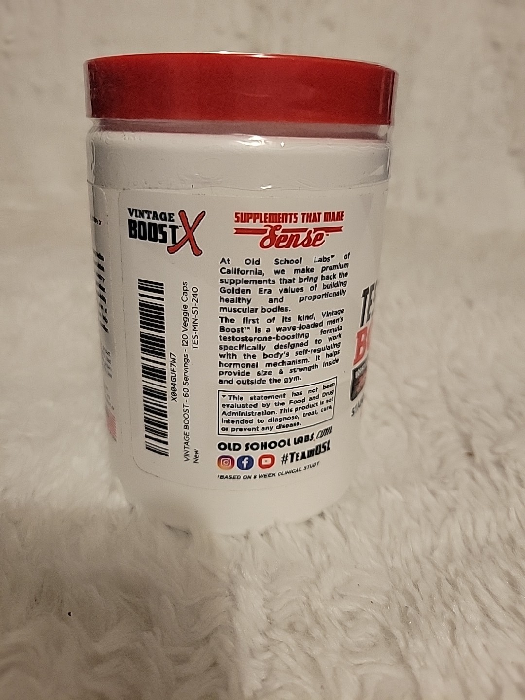 Old School Testosterone Booster. 120caps. Exp. 4/27.