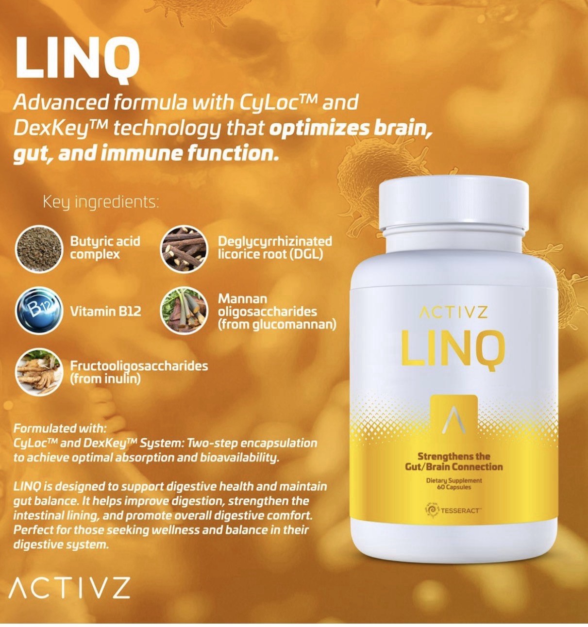 Activz Trifecta Combo – GNM-X, LINQ, OPTIMEND – 3 Bottle System – New & Seale
