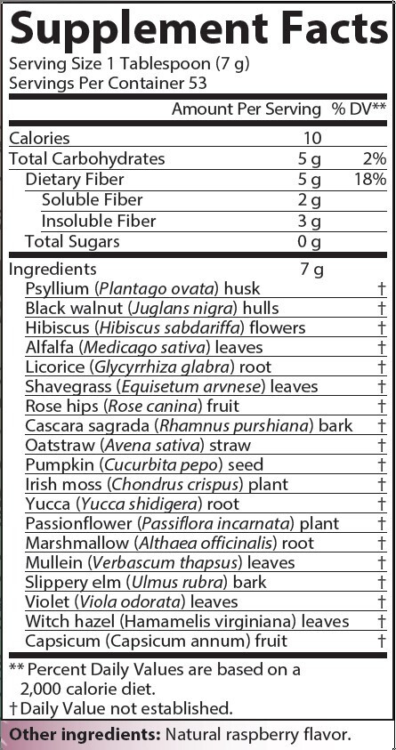 AIM Herbal Raspberry Fiberblend 13oz Cleanse Detox Fiber 30 Day Supply
