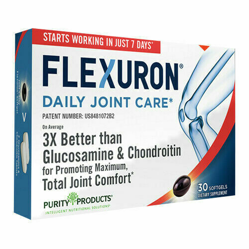 Flexuron Daily Joint Care by Purity Products 30 softgels Fresh Krill exp 3/2025