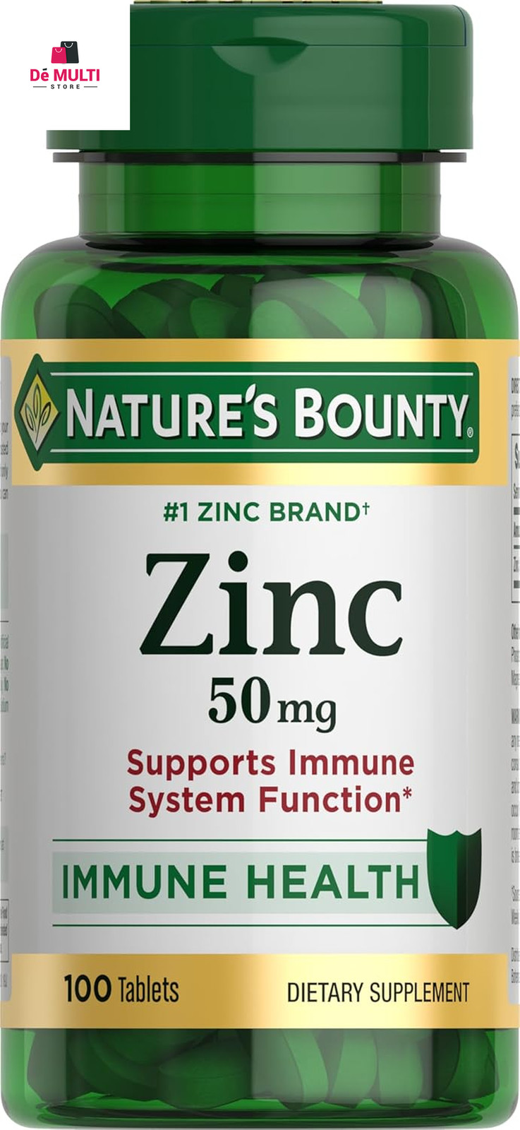 Nature’s Bounty Zinc Supports Immune Health 50mg 100 ct Caplets