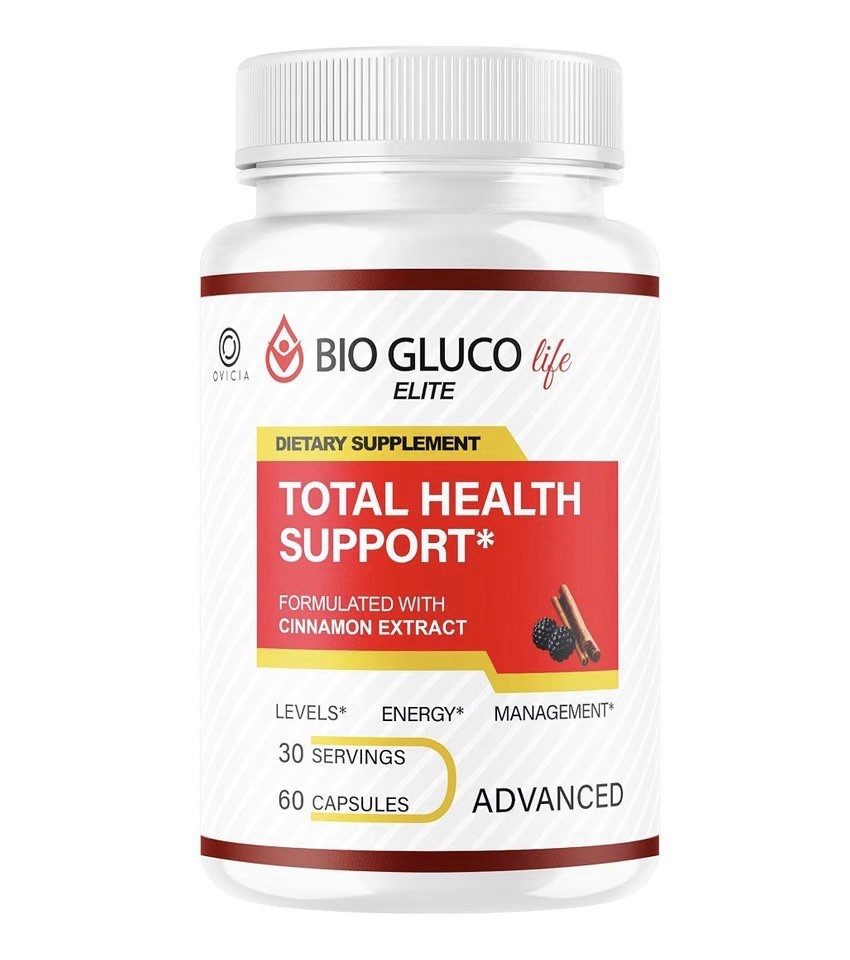 Bio Gluco Life Elite Cinnamon Extract Energy & Wellness Support 60 Caps GMO Free