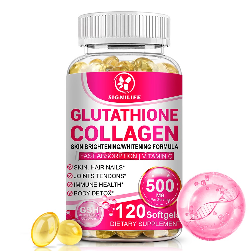 120 Capsules Collagen Glutathione Pills Whitening Skin Bleaching Lightening Best