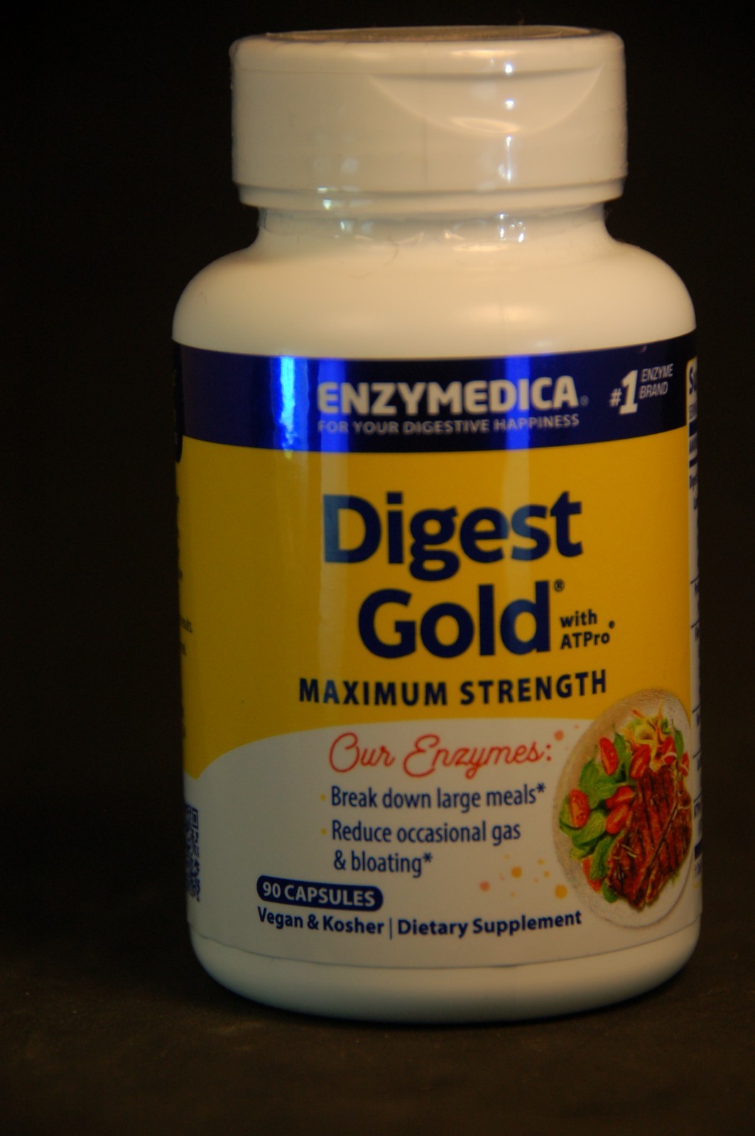 Enzymedica Digest Gold with ATPro Maximum Strength 90 Capsules
