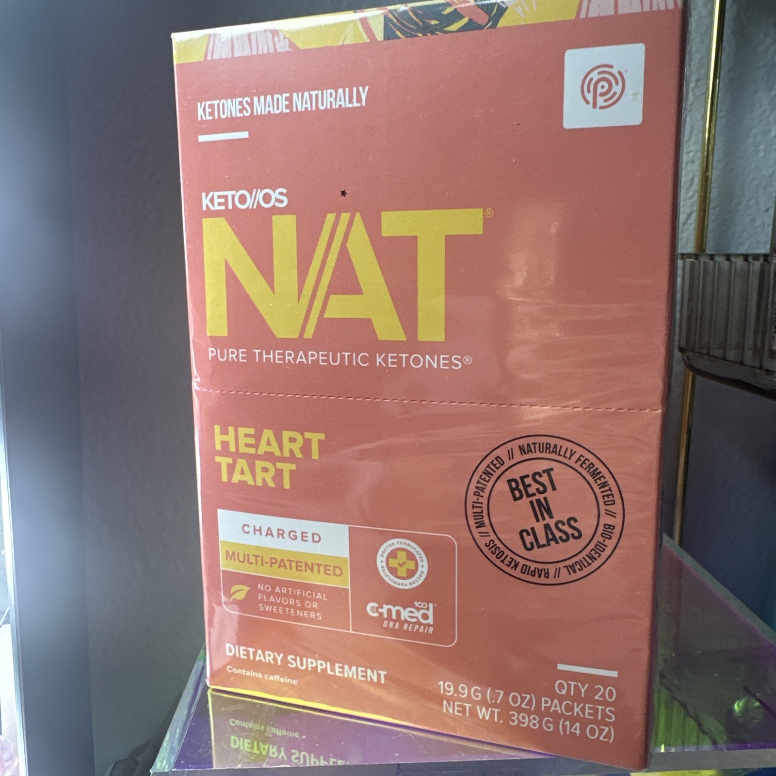 PRÜVIT Keto OS NAT HEART TART CHARGED 20 PACK Exp 09/27