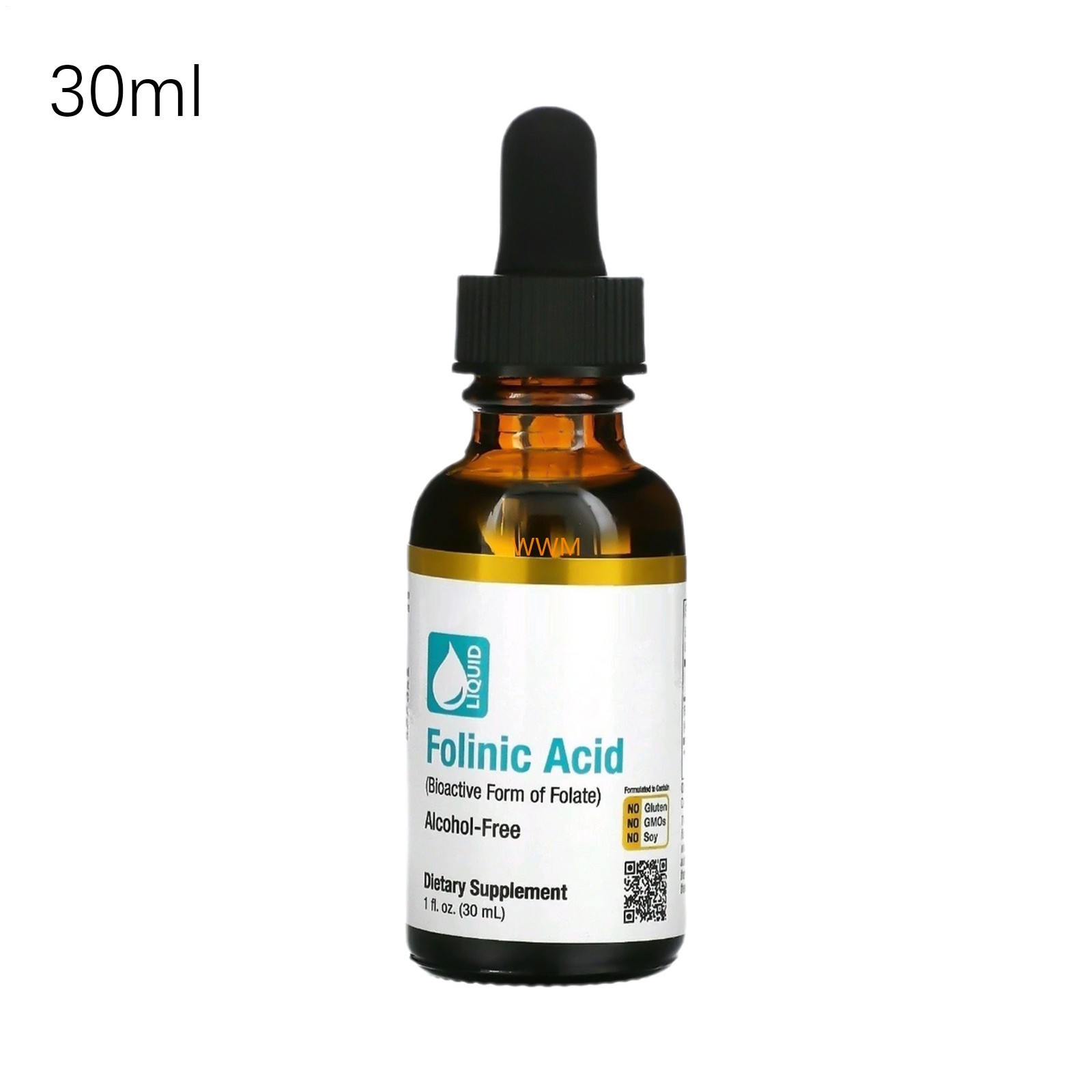 Folinic Acid Leucovorin 30ml Alcohol-Free Liquid Supplement Speech Development