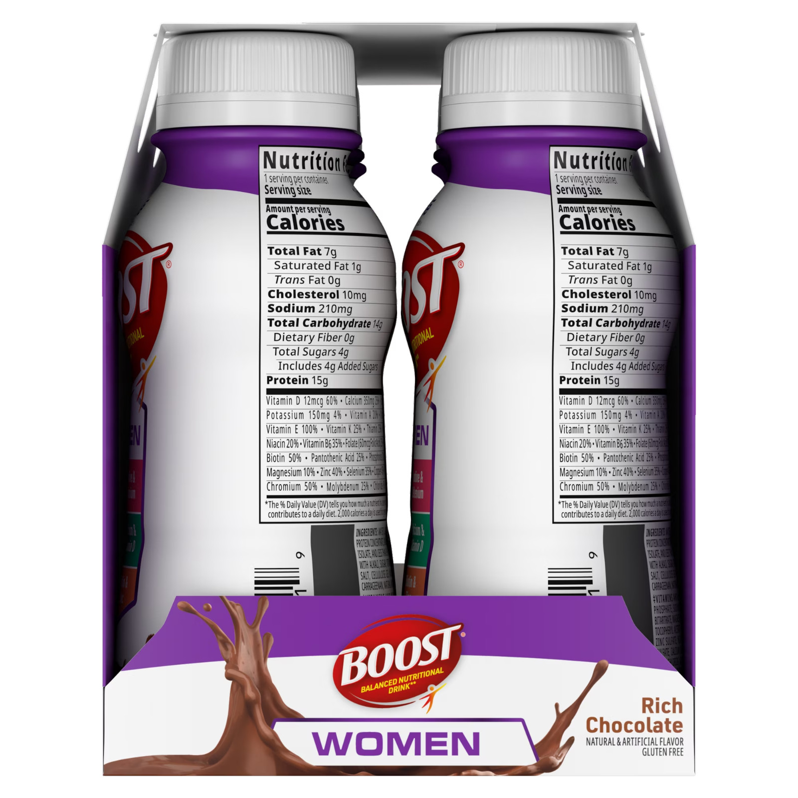 Women Ready to Drink Nutritional Drink, Rich Chocolate, 24 Count (4 – 6 Packs)