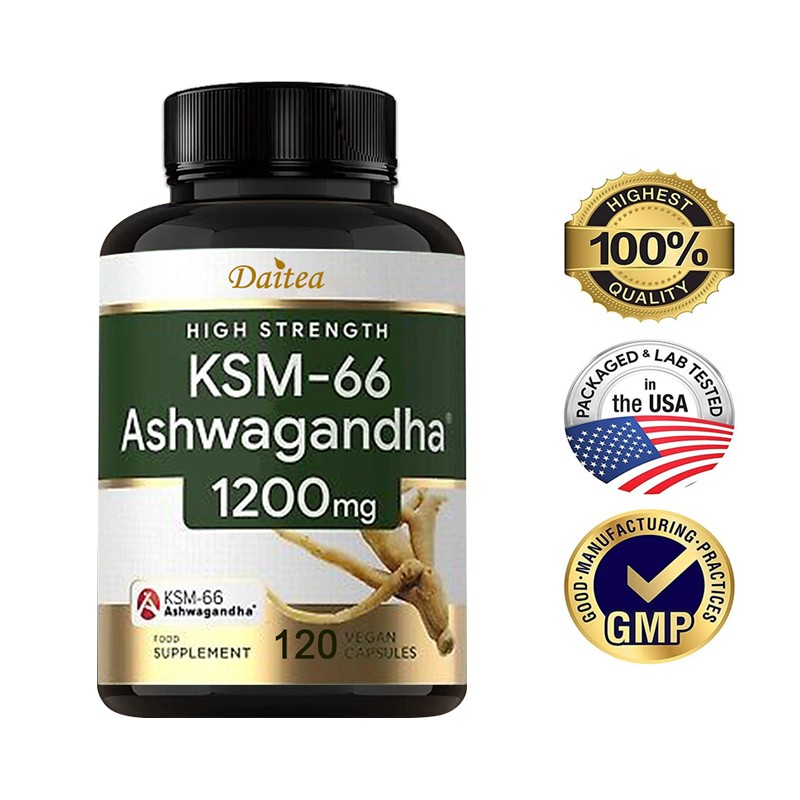 KSM-66 Ashwagandha 1200 Mg – Balance Mood, Reduce Stress,Increase Stamina