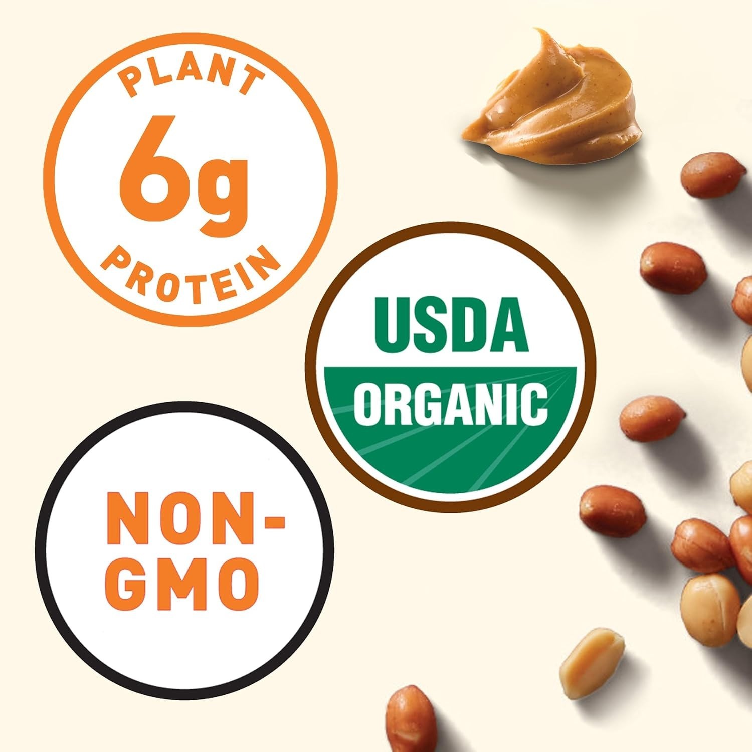 Portable Energy Packed Peanut Butter Bars – 5 Count Organic Snack, 6g Protein