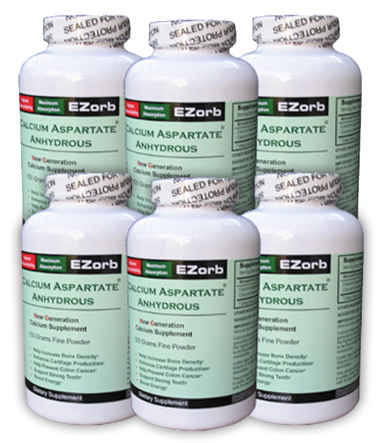 6 Btls. EZorb Calcium Powder Low Price Save $43.00, an Elixir Industry Product