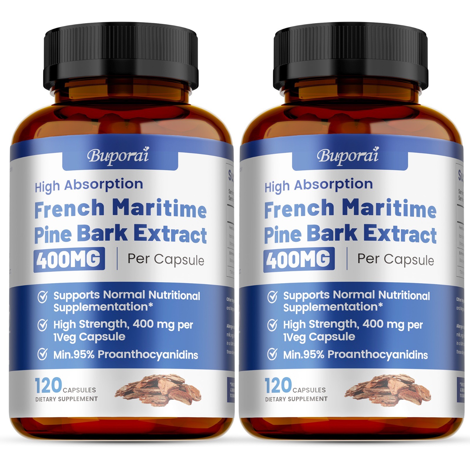 French Maritime Pine Bark Extract 240pcs – Healthy Hair and Skin, Antioxidant