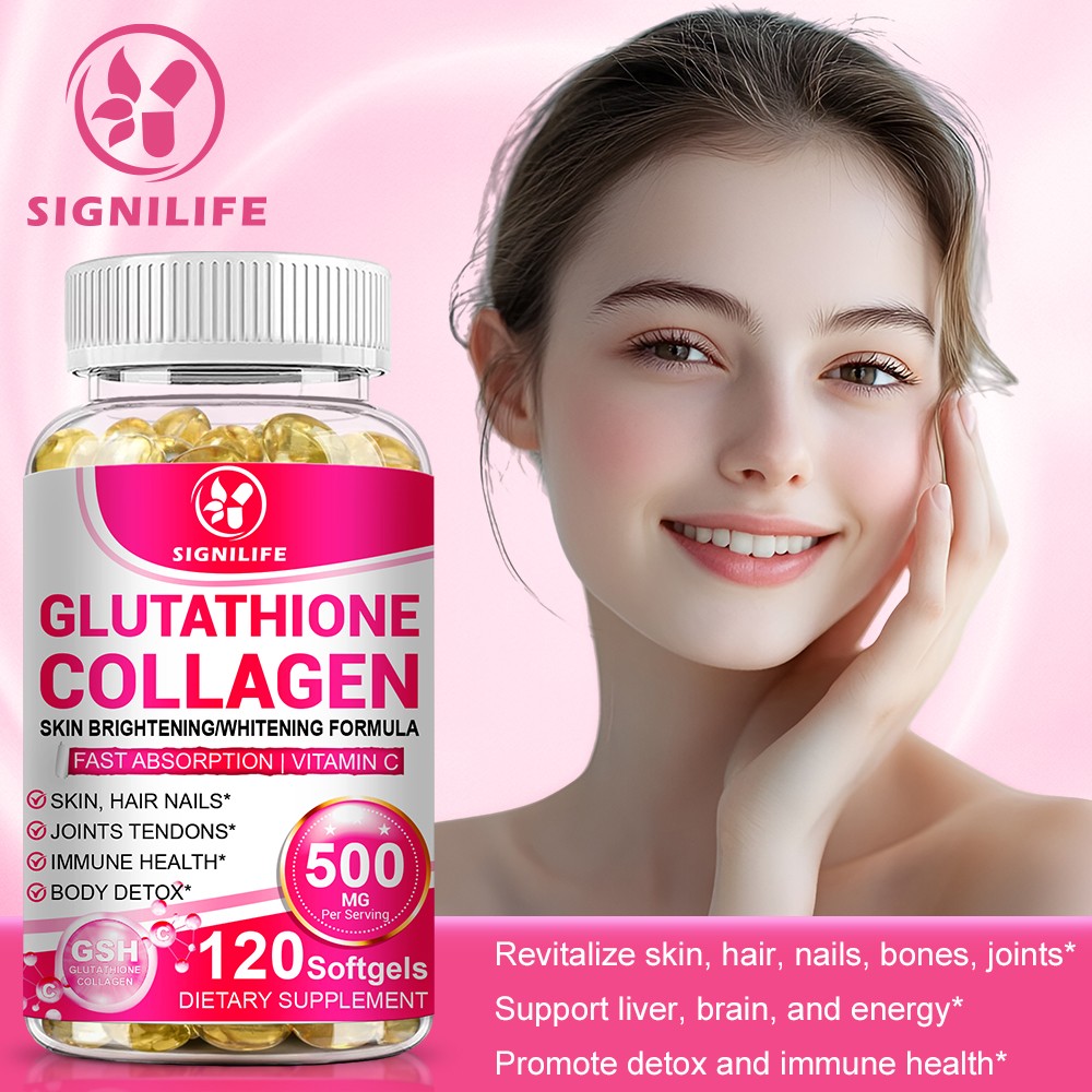 120 Capsules Collagen Glutathione Pills Whitening Skin Bleaching Lightening Best