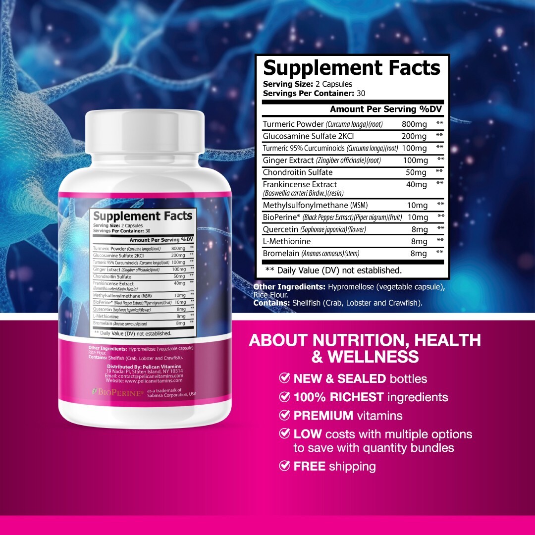 Nerve Shield + PLUS- Brain Support- 3 Bottles- 180 Capsules