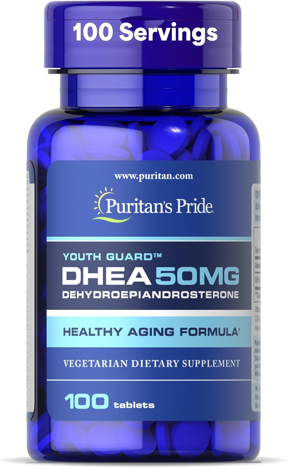 Youth Guard™ DHEA for Women and Men 50Mg, Dietary Supplement for Healthy Aging,