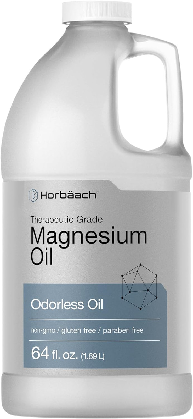 Magnesium Oil | 64 Fl. Oz | Therapeutic Grade | Vegetarian, Non-Gmo, Gluten F…