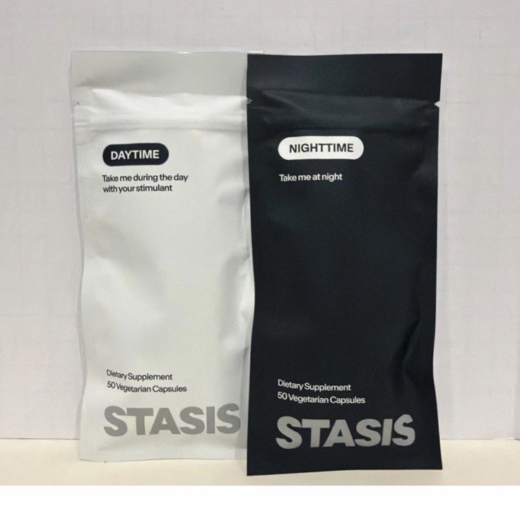 Stasis Daytime & Nighttime Dietary Supplement Capsules, 50 Vegetarian