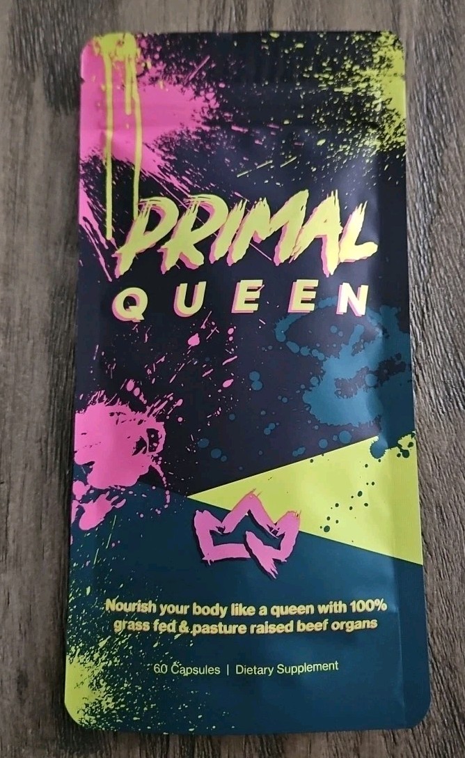 Primal Queen Female Optimized Beef Organ Supplement 60 Capsules 12/2027 SEALED