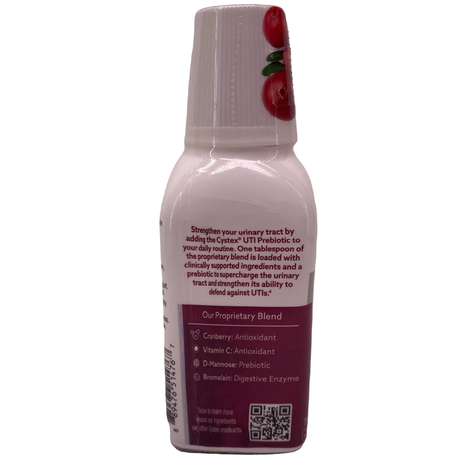 Cystex UTI Prebiotic Cranberry Liquid 7.6 fl oz 5 Pack New EXP 08/2027