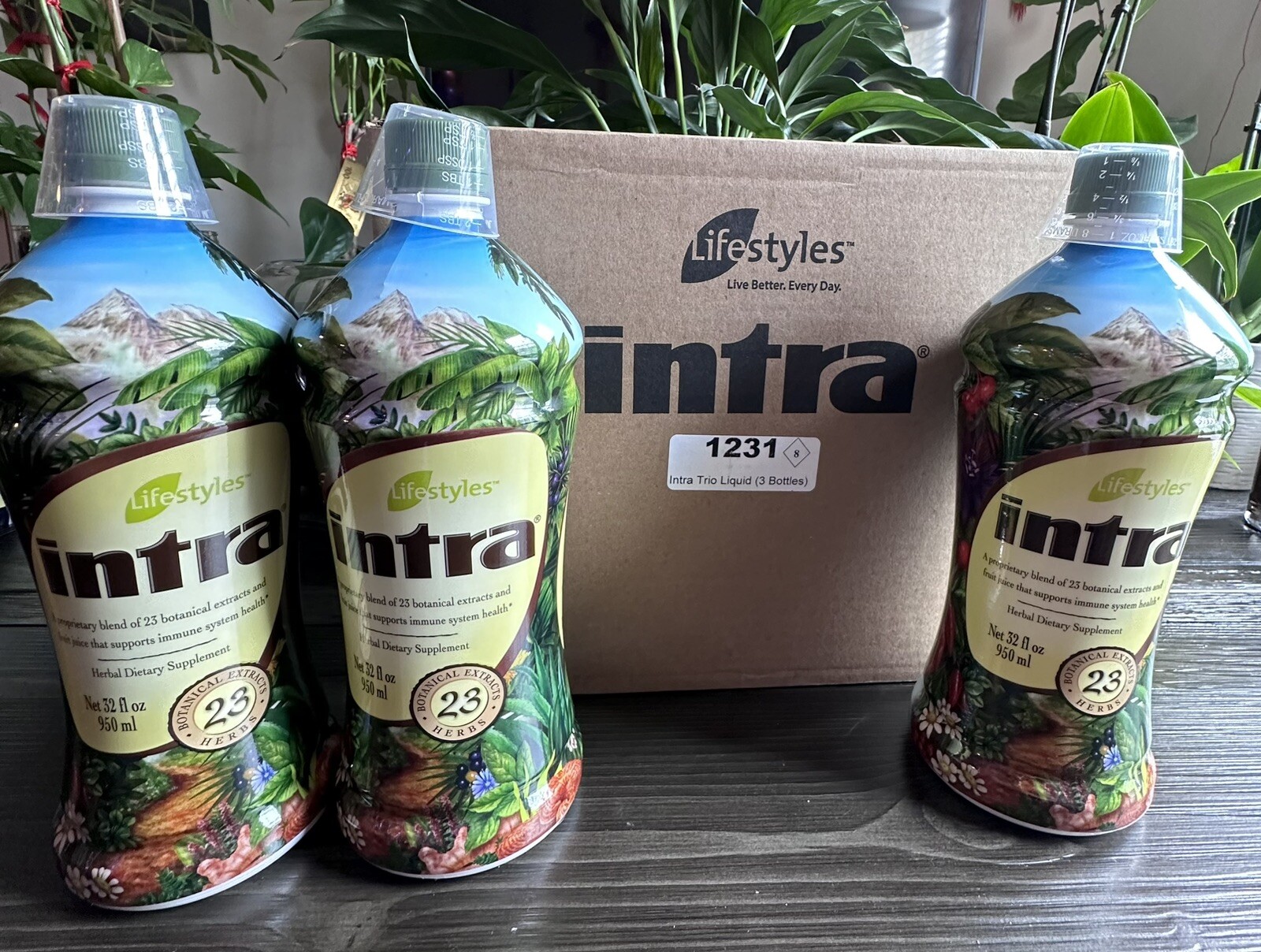 LIFESTYLES INTRA TRIO JUICE – 3 bottles for $108
