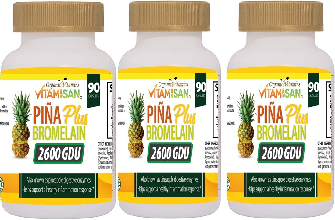3 Piña 100% Natural Slimming Adelgazar 270 capsULES Weight Loss Fat Burner