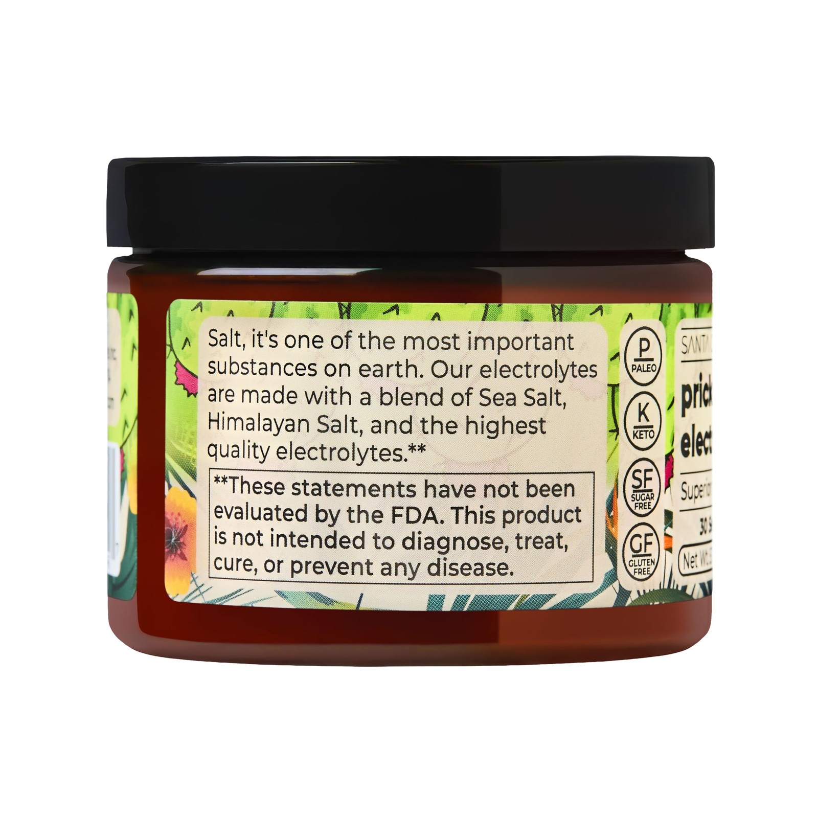 Santa Cruz Paleo Electrolyte Powder, Prickly Pear Flavor, Sugar Free Hydratio…