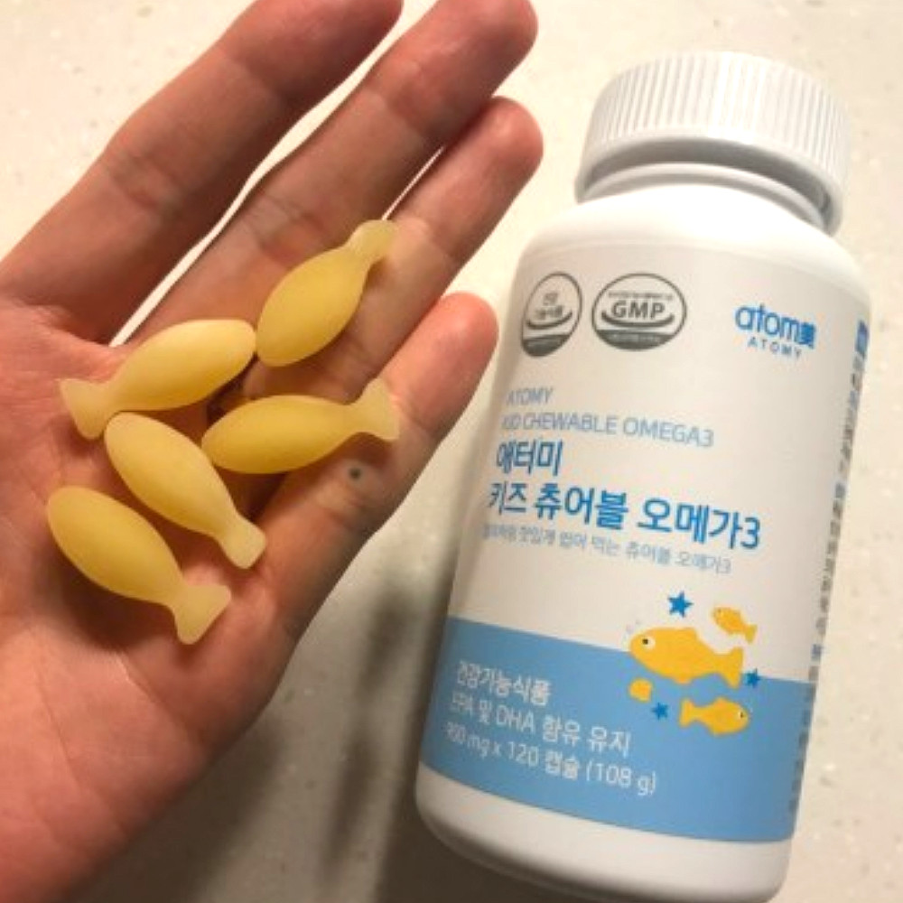 Atomy Kids Chewable Omega-3 Jelly Growth Health Bone 900mg x 120 Tablets