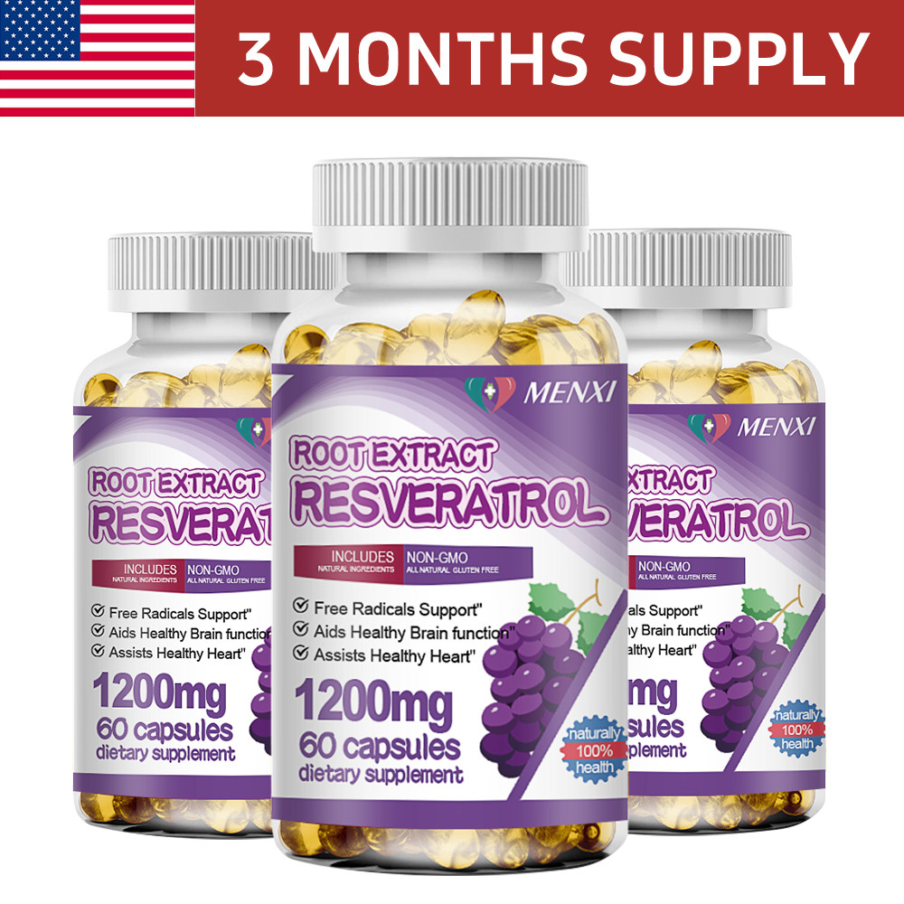 Resveratrol Maximum 1200MG Strength Natural 180 CAPSULES Anti Aging Antioxidant