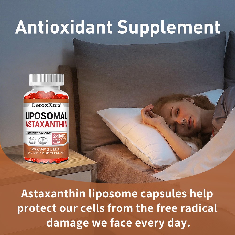 Astaxanthin 24mg, 30/60/120Softgels – Gluten Free and Non-GMO